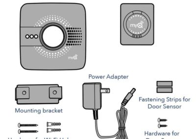 Chamberlain MyQ MYQ-G0301 Smart Garage Door Opener - Wireless & Wi-Fi enabled Garage Hub with Smartphone Control