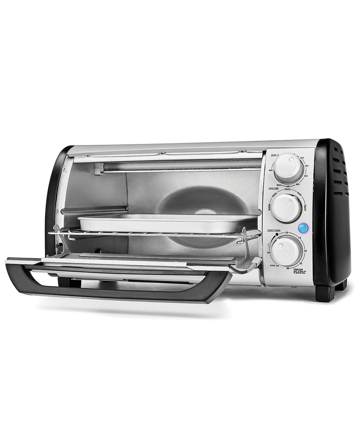 Bella 4 Slice Toaster Oven In Black Silver For 8 99 After Rebate 