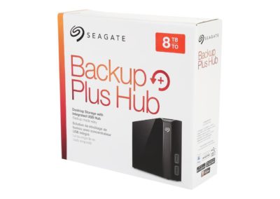 Seagate Backup Plus Hub 8TB 2 x USB 3.0 Hard Drives - Desktop External STEL8000100 Black