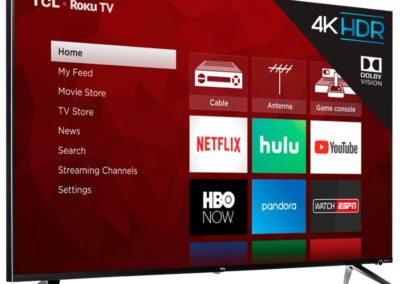 TCL 65R615 65" Class - LED - 6 Series - 2160p - Smart - 4K UHD TV with HDR Roku TV