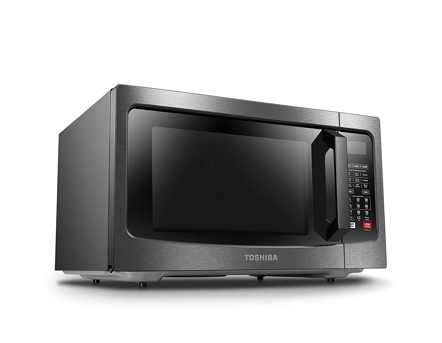 Toshiba 1.5 Cu.ft Black Stainless Microwave Oven with Convection