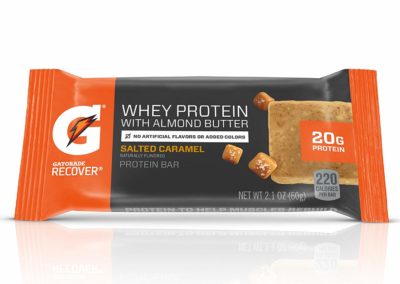 Gatorade Whey Protein With Almond Butter Bars, Salted Caramel, 12 Count