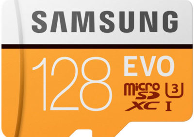 128GB EVO MICRO Samsung Read 100MB/s Class 10 UHS-3 MB-MP128GA/AM