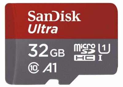 SanDisk Ultra 32GB microSDHC UHS-I card with Adapter