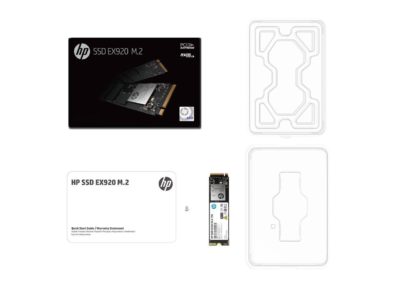 HP EX920 M.2 256GB PCIe 3.0 x4 NVMe 3D TLC NAND Internal Solid State Drive (SSD) 2YY45AA#ABC