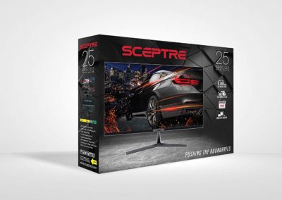 Sceptre E255B-1658A 24.5" 165Hz 144Hz 1ms Gaming LED Monitor 2X HDMI 2.0 1x DisplayPort, Metal Black 2019