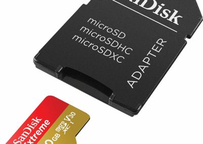 SanDisk 400GB Extreme microSDXC UHS-I Memory Card with Adapter - C10, U3, V30, 4K, A2, Micro SD - SDSQXA1-400G-GN6MA
