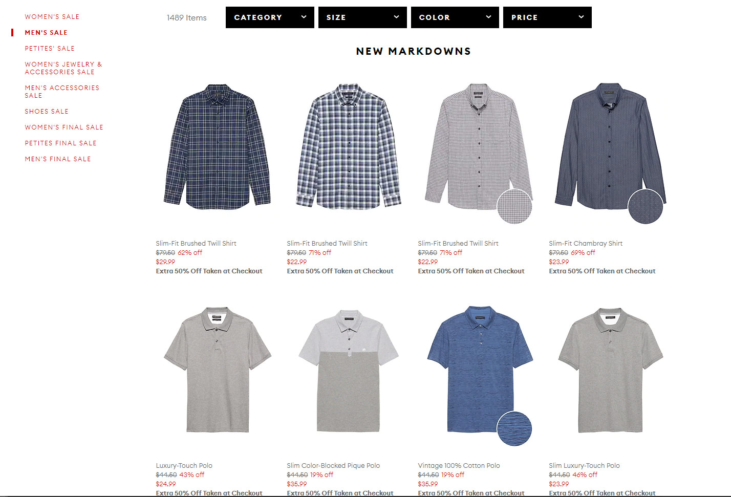 Extra 50% Off Sale from Banana Republic - APEX DEALS