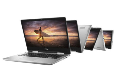 Touchscreen IPS 14" 1080p Dell Inspiron 14 5482 2-in-1 Laptop with 8th Gen Intel Core i7-8565U, 8GB DDR4 memory, 256GB NVMe Solid State Drive, 0.79" thin, and 3.87 lbs, Refurb