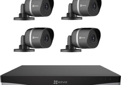 ezviz UN-1884A2 8-Channel 4K UHD NVR with 2TB HDD & 4 4K Outdoor Night Vision Bullet Cameras