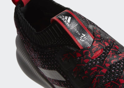 Adidas Purebounce+ Men's Running Shoes in Core Black / Silver Metallic / Scarlet