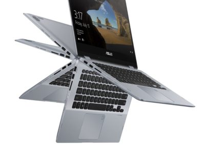 Touchscreen 14" 1080p Asus VivoBook Flip TP412FA-OS31T 9427884 2-in-1 Laptop with 8th Gen Intel Core i3-8145U, 4GB DDR4 Memory, 128GB SSD