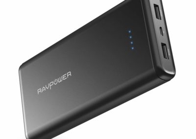 20,000mAh RAVPower CA-RP-PB006 USB External Battery Pack Dual iSmart 2.0 USB Ports, 3.4A Max Output
