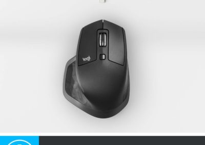 Logitech MX Master 2S Wireless Mouse – Use on Any Surface, Hyper-Fast Scrolling, Ergonomic Shape, Rechargeable, Control up to 3 Apple Mac and Windows Computers (Bluetooth or USB), Graphite