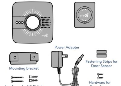 MyQ Smart Garage Door Opener Chamberlain MYQ-G0301 - Wireless & Wi-Fi enabled Garage Hub with Smartphone Control
