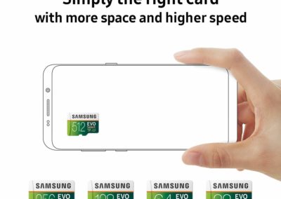 256GB Samsung EVO Select MB-ME256GA/AM microSDXC Flash Memory Card plus Full-sized Adapter