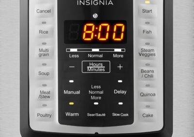 Insignia NS-MC60SS9 6-Quart Multi-Function Pressure Cooker in Stainless Steel