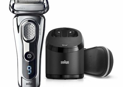 Braun Series 9 Men's Electric Foil Shaver with Wet & Dry Integrated Precision Trimmer & Rechargeable and Cordless Razor with Clean&Charge Station, 9296cc