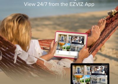 ezviz UN-1884A2 8-Channel 4K UHD NVR with 2TB HDD & 4 4K Outdoor Night Vision Bullet Cameras