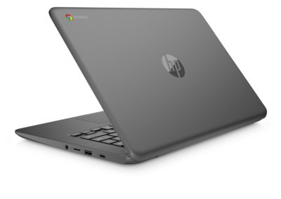 IPS 14" 1080p HP 14 HP14043-RB Chromebook Factory Renewed Bundle with Intel Celeron N3350, 4GB LPDDR4 Memory, 32GB eMMC, Wireless Mouse, and Sleeve Bag