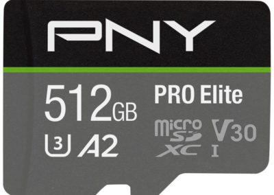 512GB PNY Pro Elite Micro SDXC A2 U3 V30 Flash Memory Card