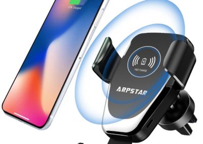 Wireless Car Charger, ARPSTAR Quick Charge Wireless Car Charger with Car Mount Phone Holder Fast Charging for iPhone Xs XR X 8 Plus and Samsung Galaxy S8/9 Plus Note 8/9 or Any Other Qi Smartphone