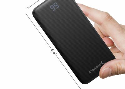 Sabrent 20000 mAh USB C 18W PD Power Bank Portable Charger with Quick Charge 3.0 USB (PB-Y20B)
