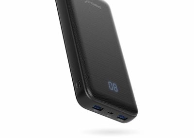 Sabrent 20000 mAh USB C 18W PD Power Bank Portable Charger with Quick Charge 3.0 USB (PB-Y20B)