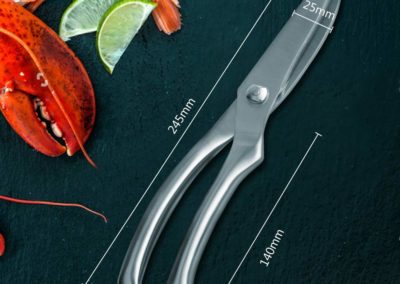 Asika Large Poultry Kitchen Scissors, asika Sharp Stainless Steel Kitchen Scissors with Professional Blades and Spring Loaded Handle,Cut all Meat,Bone,Chicken (Silver)