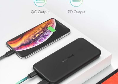 Portable Charger RAVPower 18W PD 10000mAh Portable Charger 10000 USB C Power Bank External Battery Pack for Smartphone Tablet iPhone X/Xs Max/XR, Galaxy S9/S8, iPad Pro 2018 Power Delivery Support