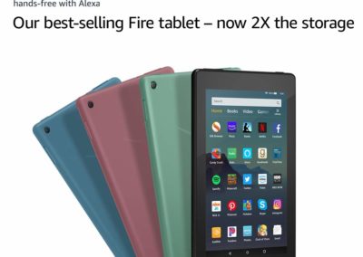 All New Amazon Fire 7 Tablet with 7" Display and 16GB Storage 9th Generation 2019 Model