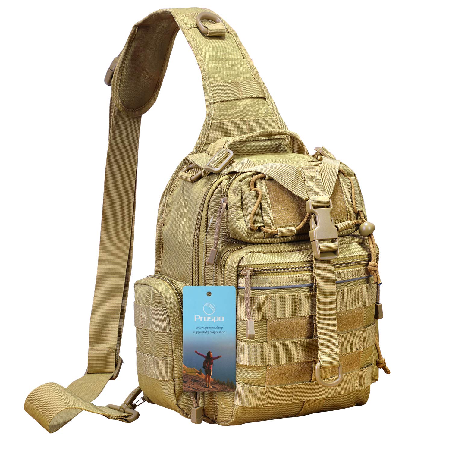 Tactical Sling Backpack Military EDC Shoulder Chest Bag for $16.14 Shipped from Amazon