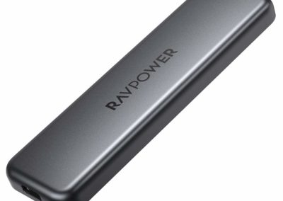 RAVPower RP-UM003 Mini External SSD Hard Drive 512GB Portable SSD USB-C Solid State Flash Drive, Up to 540MB/s, NAND Flash & USB 3.1 Gen 2 Interface, ATA Lock 	B07YDF4P51