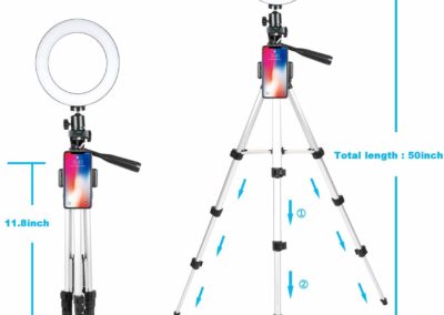 Selfie Ring Light with Tripod Stand for Live Stream-LED Ring Light