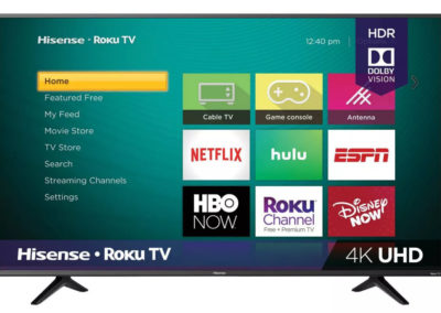 55" Hisense 55R6040F 4K Ultra HD Smart LED TV with HDR and Roku TV Built-in