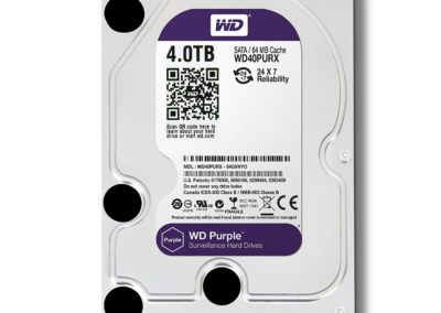 4TB Western Digital Purple WD40PURX Surveillance Hard Drive MPN: WD40PURX SKU: CCWD40PURX UPC: 718037823317