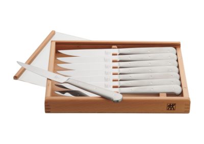 Zwilling J.A. Henckels Cutlery 39133-850 Porterhouse 8-Piece Forged Stainless Steel Steak Knife Set with Wood Presentation Box