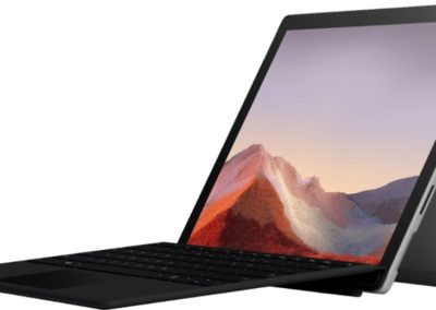 Microsoft - Surface Pro 7 - 12.3" Touch Screen - Intel Core i3 - 4GB Memory - 128GB SSD with Black Type Cover (Latest Model) - Platinum Model: QWT-00001 SKU: 6374985