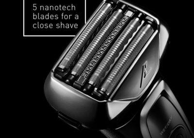 Panasonic Arc5 Electric Razor, Men's 5-blade Cordless with shave sensor technology & Wet/Dry Convenience, ES-LV65-S