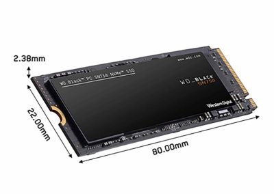 Western Digital WD_Black SN750 1TB NVMe Internal Gaming SSD - Gen3 PCIe, M.2 2280, 3D NAND - WDS100T3X0C