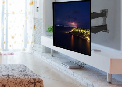 Fleximounts TV Wall Mount Bracket for Most 32-60 Inch Swivel Tilt Full Motion Articulating Long Extension LED LCD Flat Screen VESA 400x400mm