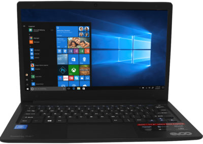 EVOO TEV-C-116-1-BK 11.6" Ultra Thin Laptop, FHD, 4GB Memory, 32GB Storage, Mini HDMI, Front Camera, Windows 10 Home, Black - Includes Office 365 Personal for One Year(A $69.99 Value)
